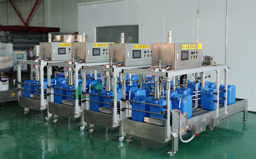 30公斤液體灌裝機(jī)全自動流水線 1